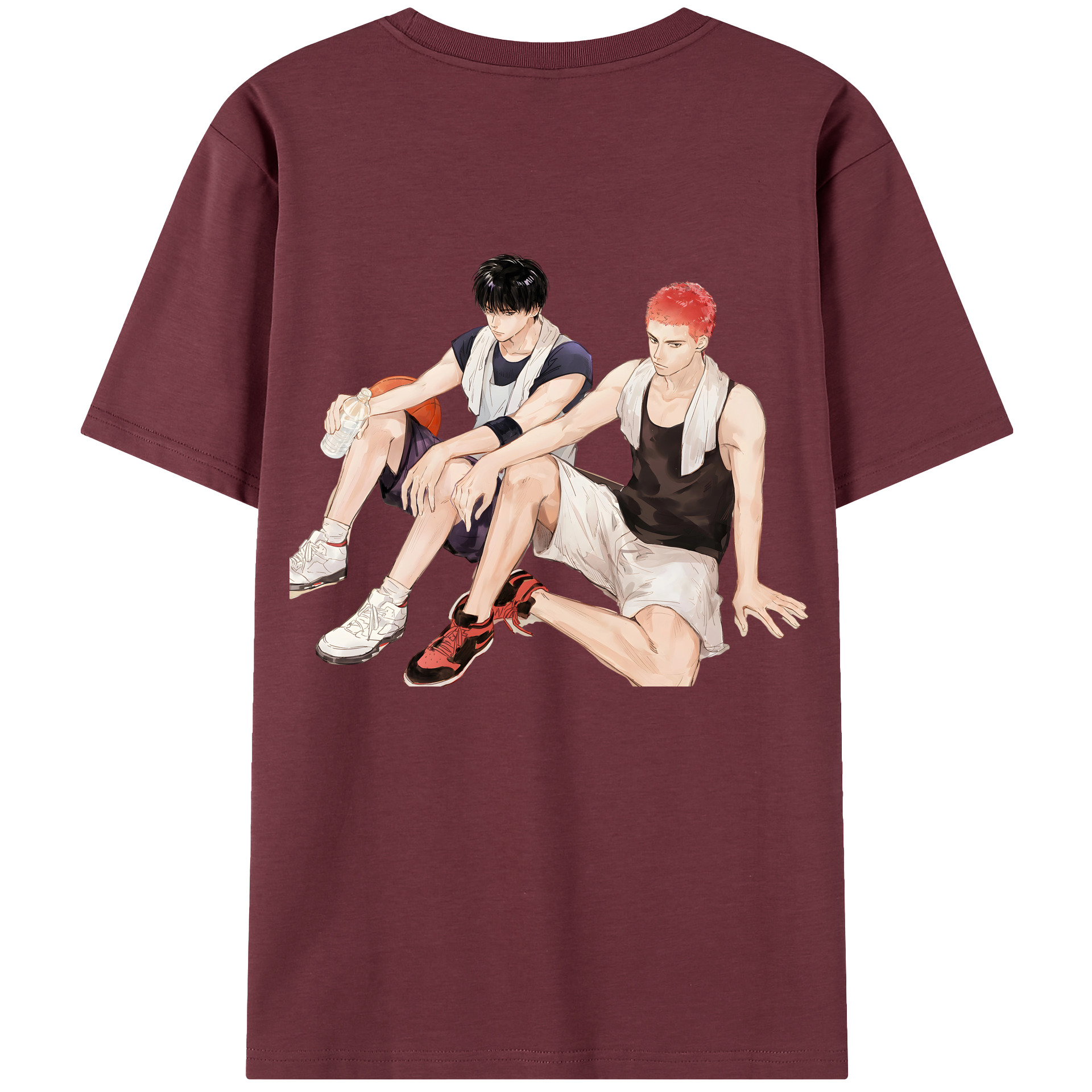 SLAM DUNK／スラムダンク 綿100％半袖Tシャツ（背面プリント）